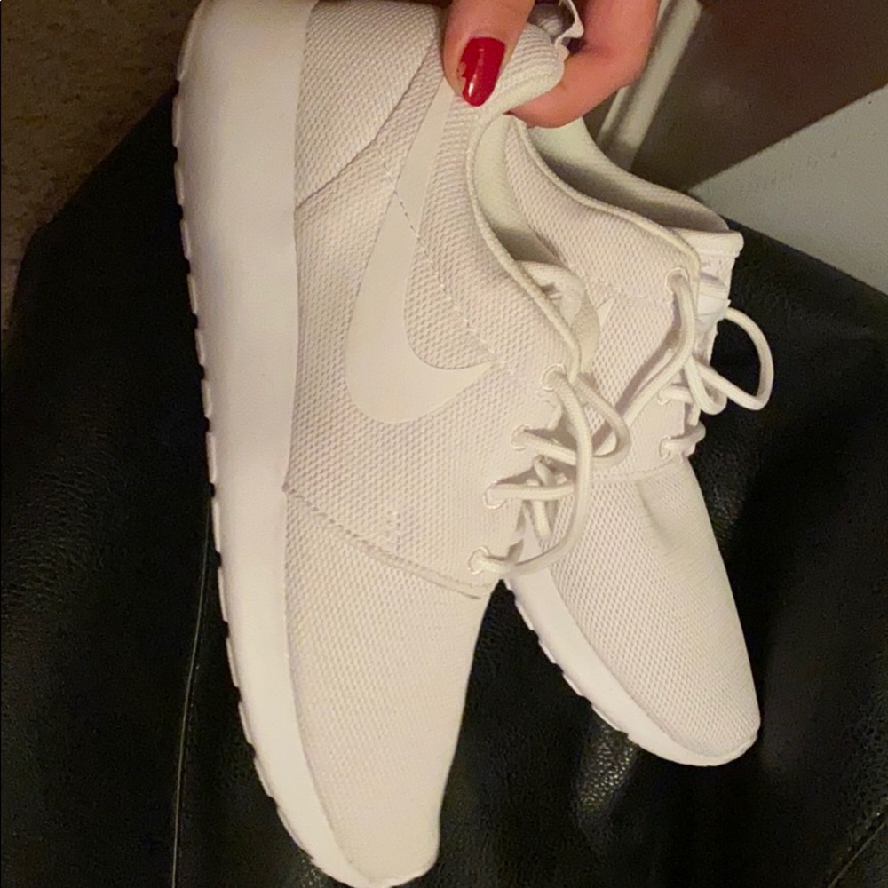 Never worn white nikes